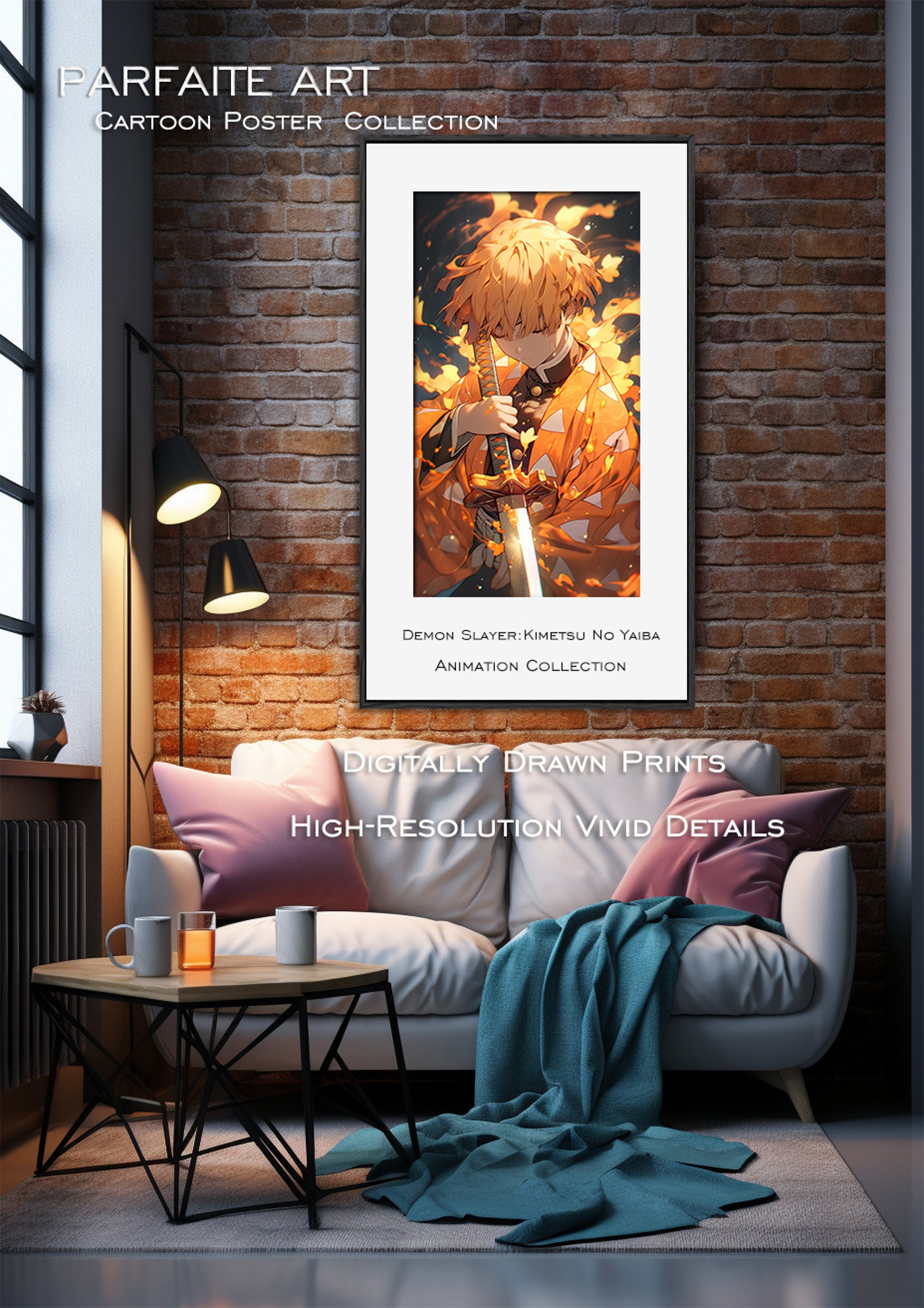 Anime Poster | Character Concept Wall Art Decor |Wall art print |Demon Slayer|Wallpapers，Cell phone screen wallpaper， game room, industrial decor，Art Deco Wall Gifts|PRINTABLE Art |Digital Download