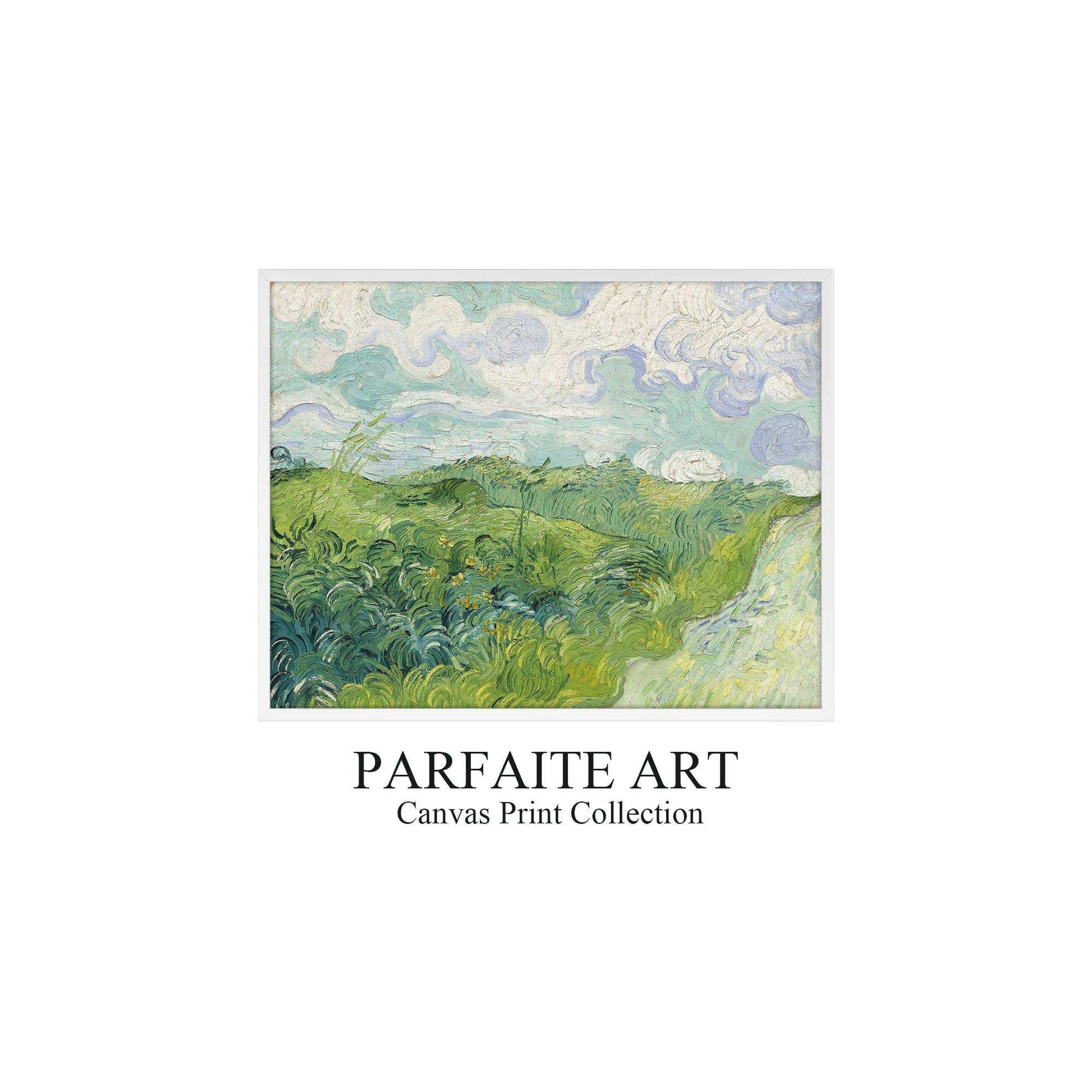 Van Gogh's Artwork: Giclée Prints Landscape - Impressionism oil painting and Art Deco Canvases #68 White