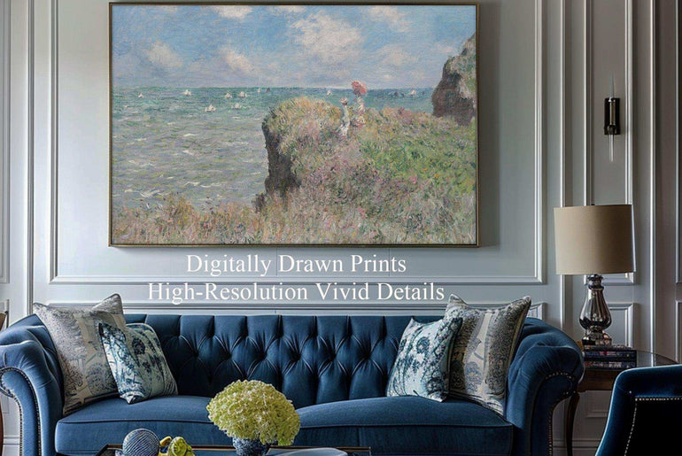 Vintage Wall Art Prints，World Famous Paintings，Art deco prints，Impressionism oil painting ，Printable Canvas，seascape,Giclée Printing Technique #60