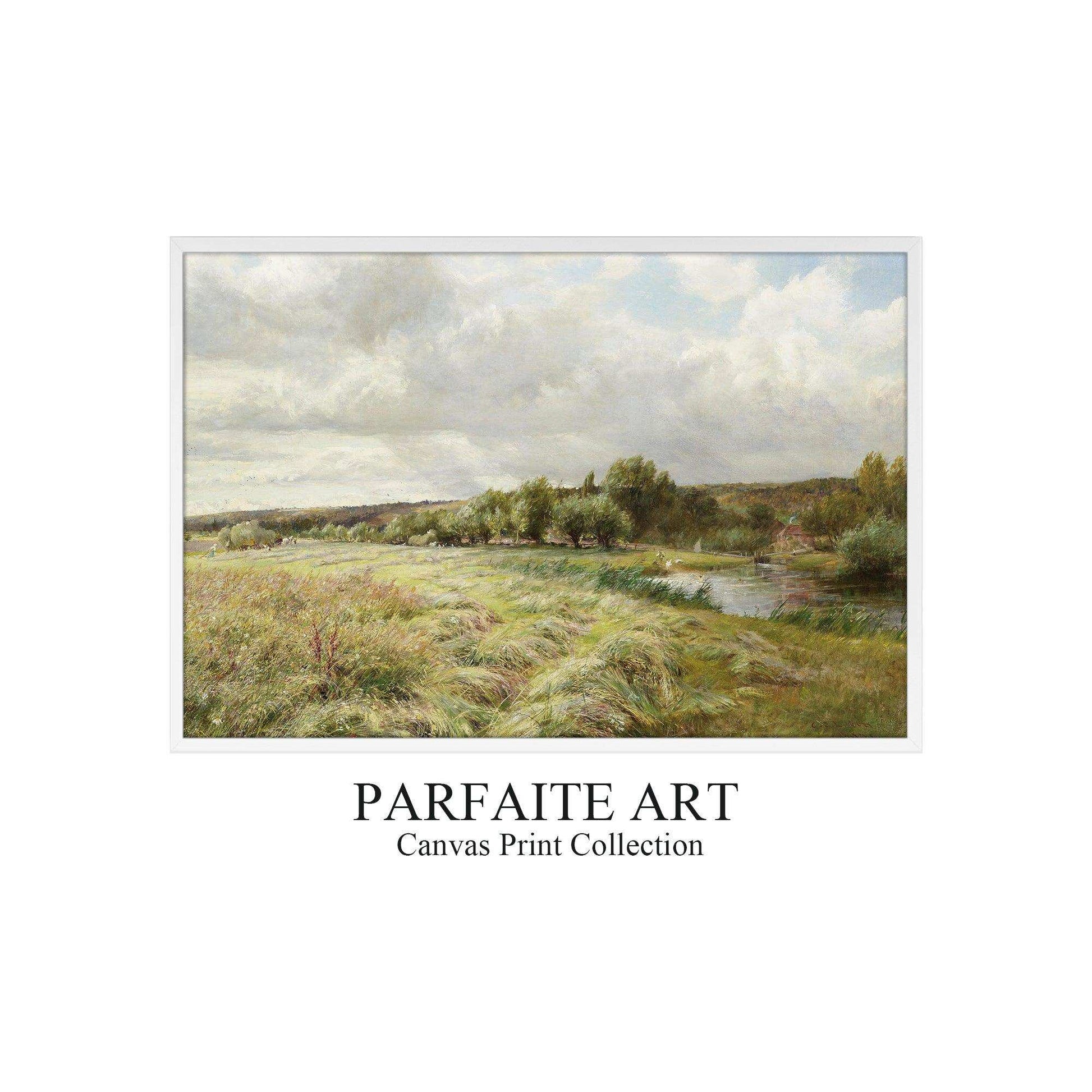 Vintage-Inspired Framed Giclée Landscape Prints #48 White