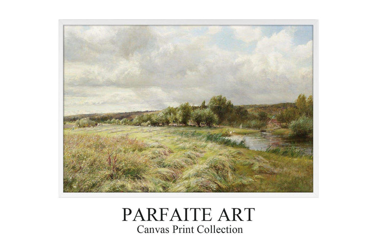 Vintage-Inspired Framed Giclée Landscape Prints #48 White