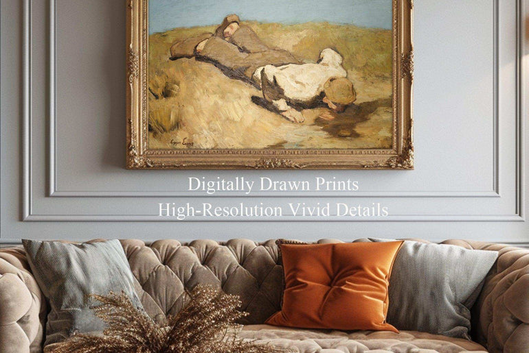 Stunning Giclée Art Deco Prints - Expressionism Oil Painting - Printable Canvas - World Famous Paintings - Vintage Wall Art Portrait #82