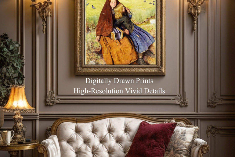 Romanticism,Wall Art,Canvas Print,Framed RC 16 - ParfaiteArt