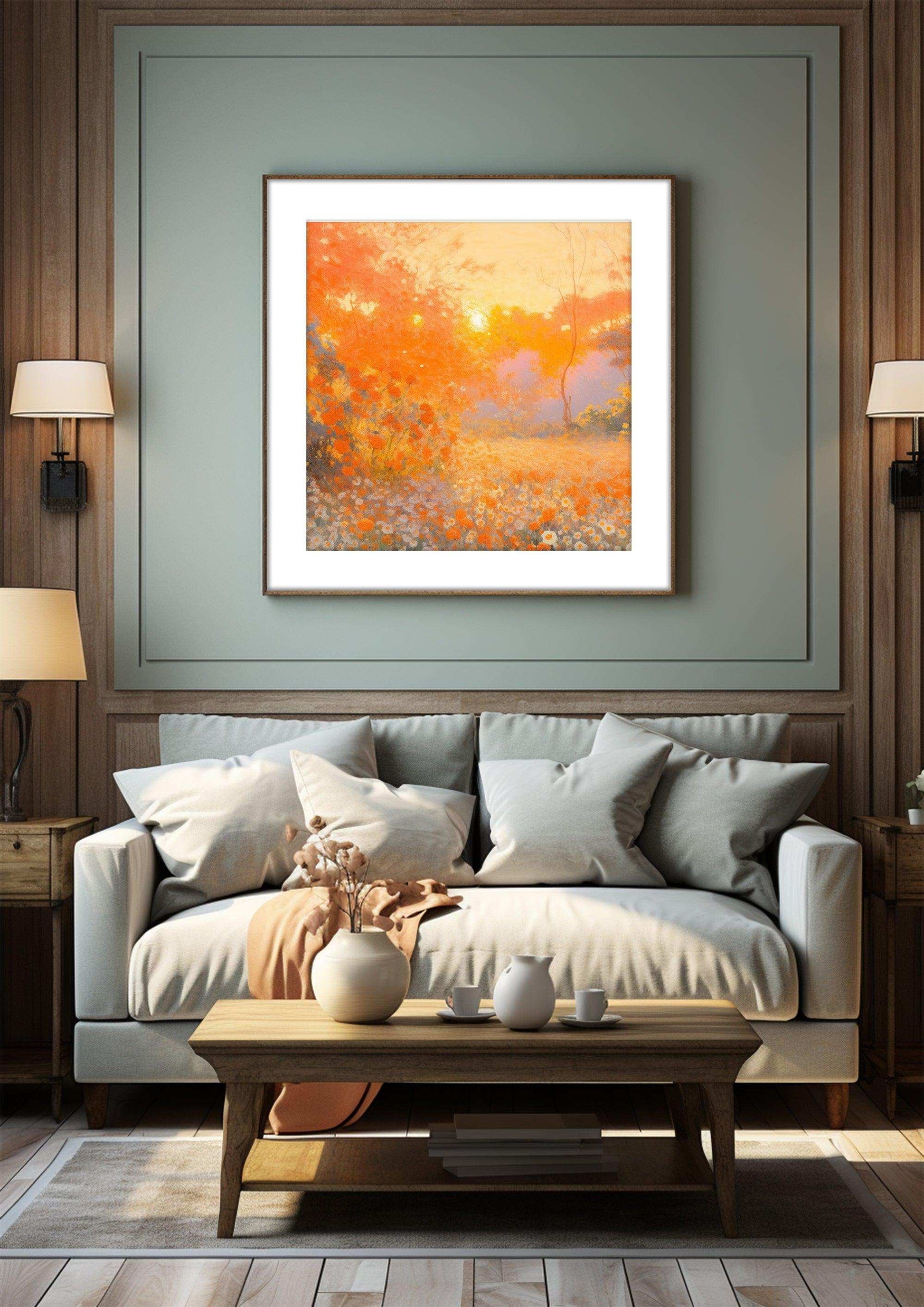 Impressionism Landscape| Vintage Wall Art Decor|Decorative Painting| Wall Art Canvas Print |Living Room, Dining Room|PRINTABLE Art |Digital Download