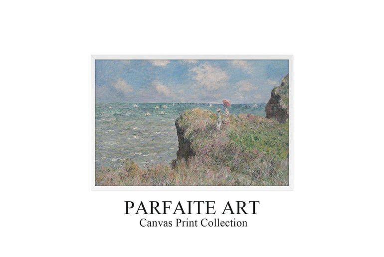 Vintage Wall Art Prints，World Famous Paintings，Art deco prints，Impressionism oil painting ，Printable Canvas，seascape,Giclée Printing Technique #60 White