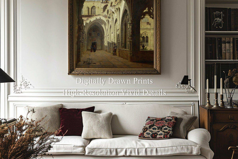 Famous Landscape Paintings,Vintage Canvas Painting Prints,World Famous Paintings Series，Framed canvas prints，Hotel Aisle Living Room Home Decor Art,Giclée Printing Technique