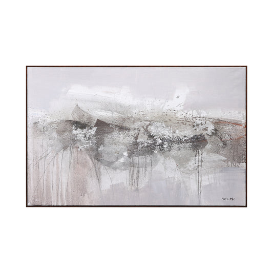 Ethereal Grey Abstract Landscape