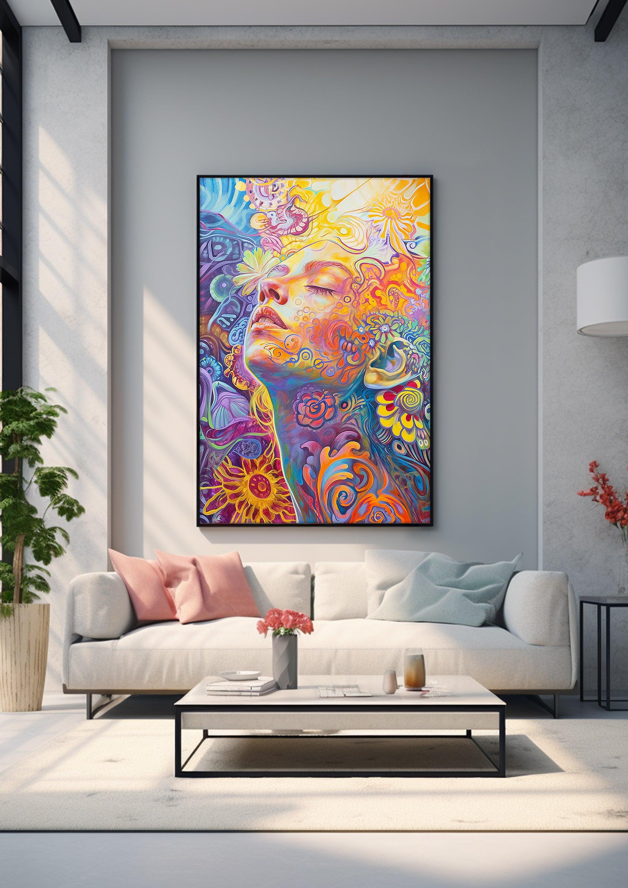 Illustration | Colorful Wall Art Decor |Wall Art Print |Digital Art Poster|Moody Wall Decoration，bedroom livingroom,kidsroom|PRINTABLE Art |Digital Download