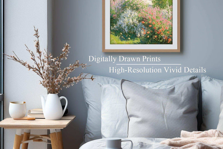 Landscape Impressionism | Vintage Wall Art |Art style Mounet |Moody Wall Decor |PRINTABLE Art |Digital Download