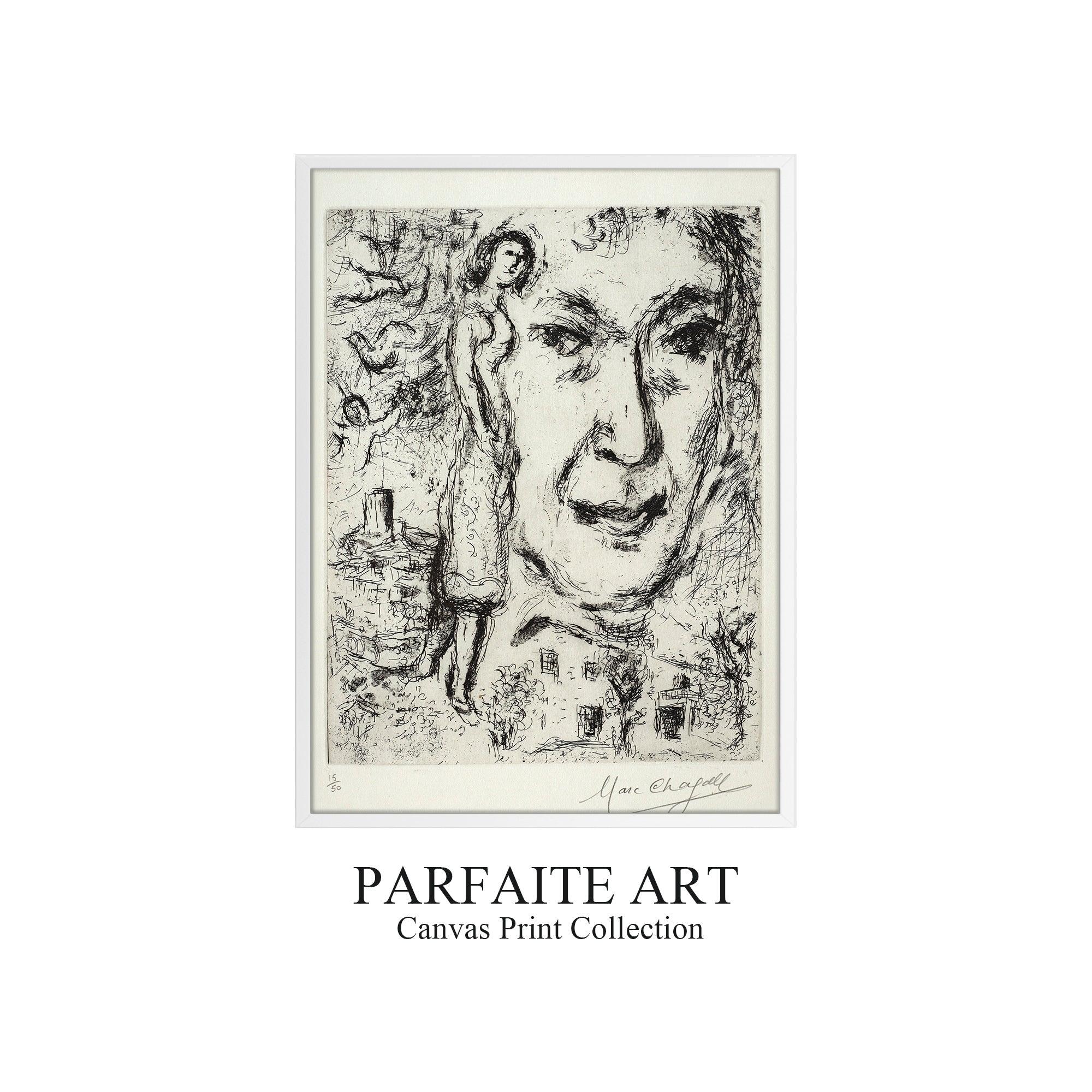 Primitivism,Sketch,Wall Art,Fine Art Paper Print PF 1 - ParfaiteArt