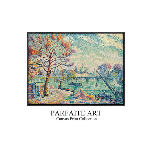 Pointillism Wall Art,Canvas Print PC 13 - ParfaiteArt