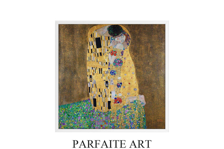 Art Nouveau, The Kiss, Klimt, Giclée Printing Techniques #98 White