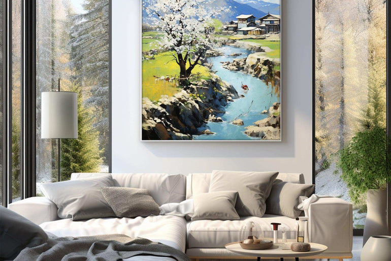 Landscape,Framed Fine Art Paper Prints,Living Room Decor,High-Quality professional Giclee technique #12