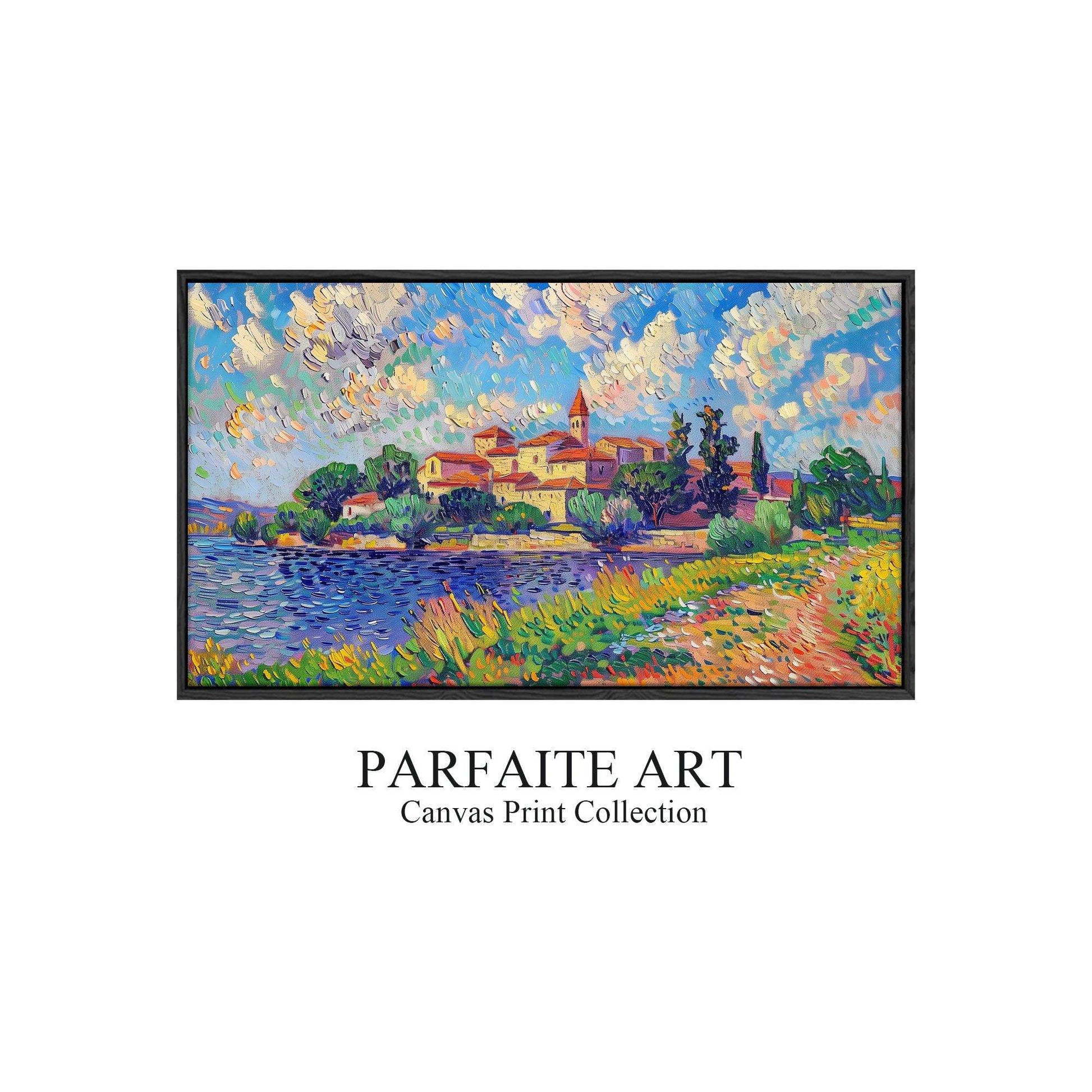 Pointillism Wall Art,Canvas Print PC 5 - ParfaiteArt