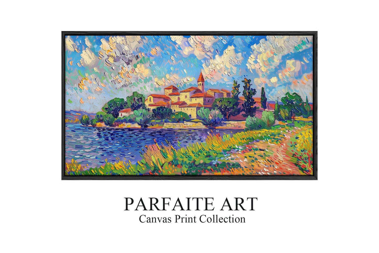 Pointillism Wall Art,Canvas Print PC 5 - ParfaiteArt