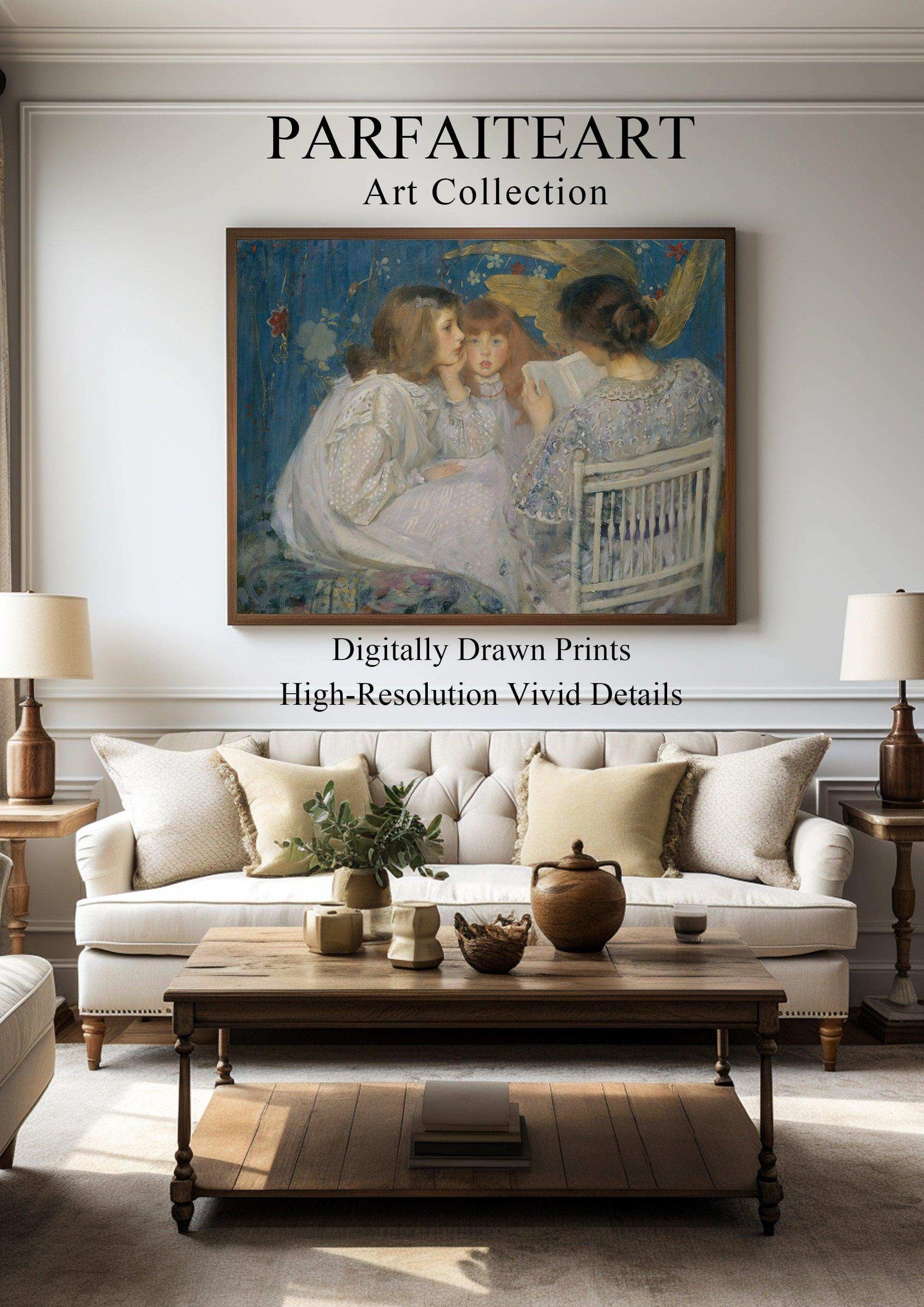 Romanticism,Wall Art,Canvas Print,Framed RC 7 - ParfaiteArt