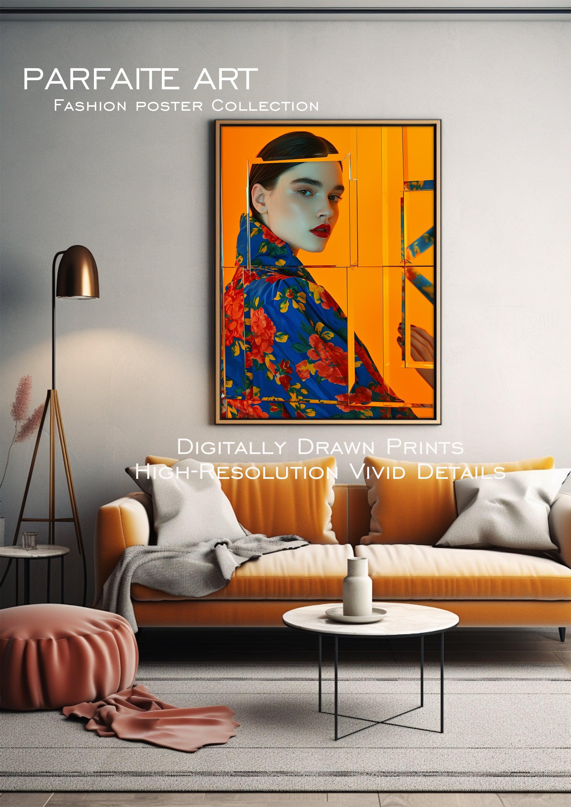 Vogue Allure: Chic Fashion Poster - Gallery-Quality Prints for Stylish Spaces，Digital Download