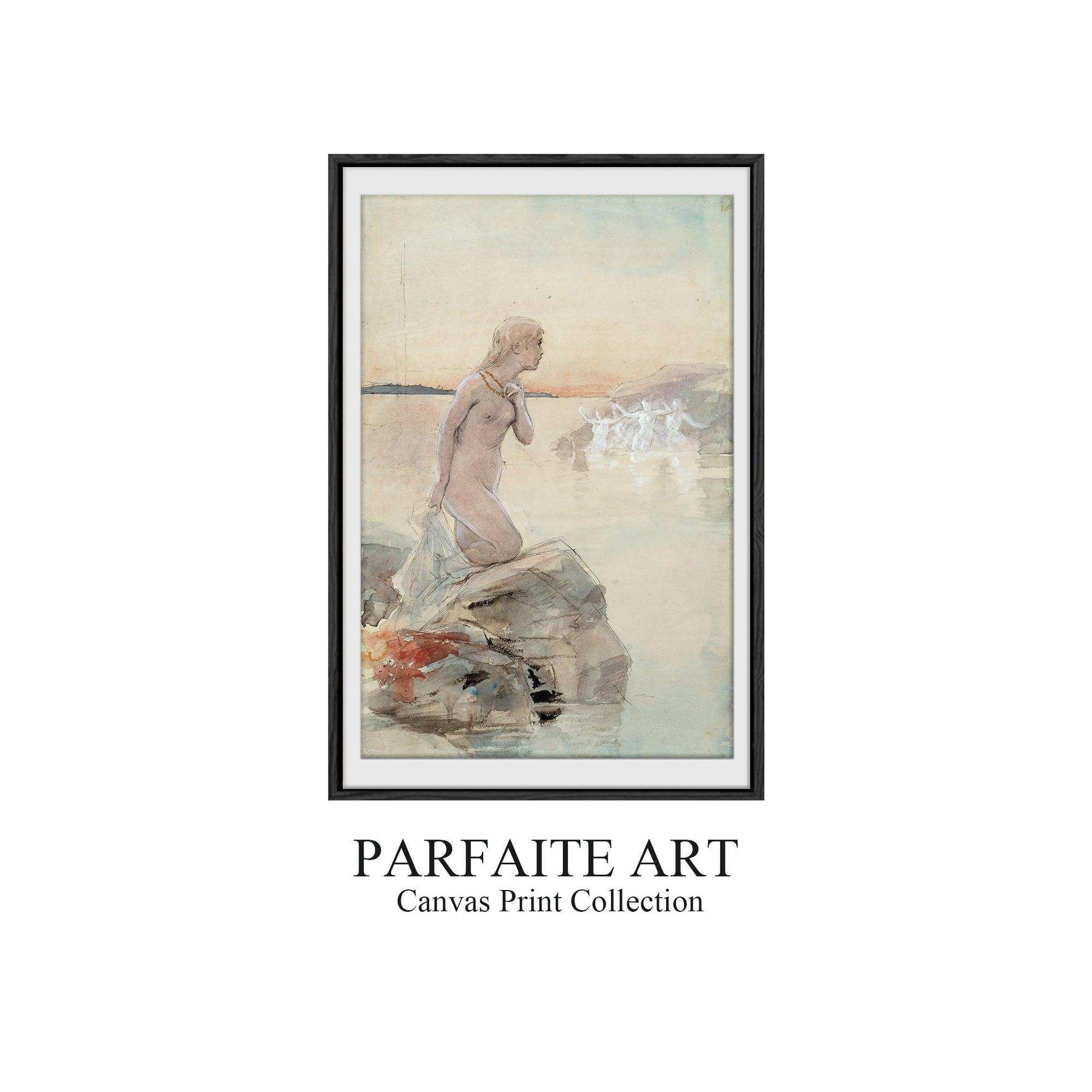 Symbolism,Watercolor,Wall Art,Framed Fine Art Paper SF 1 - ParfaiteArt