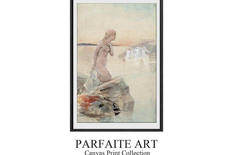 Symbolism,Watercolor,Wall Art,Framed Fine Art Paper SF 1 - ParfaiteArt