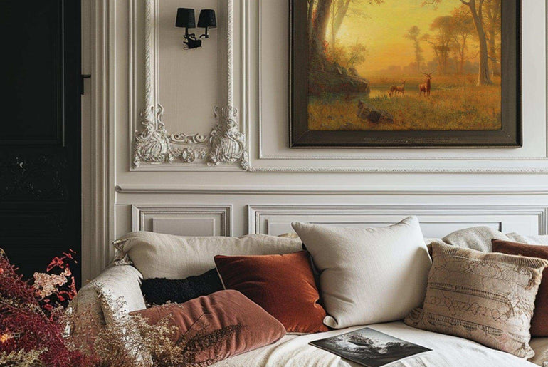 Landscape Canvas Prints - Immersive Art for Elegance and Inspiration，Moody Wall Decor，Giclée Printing Technique