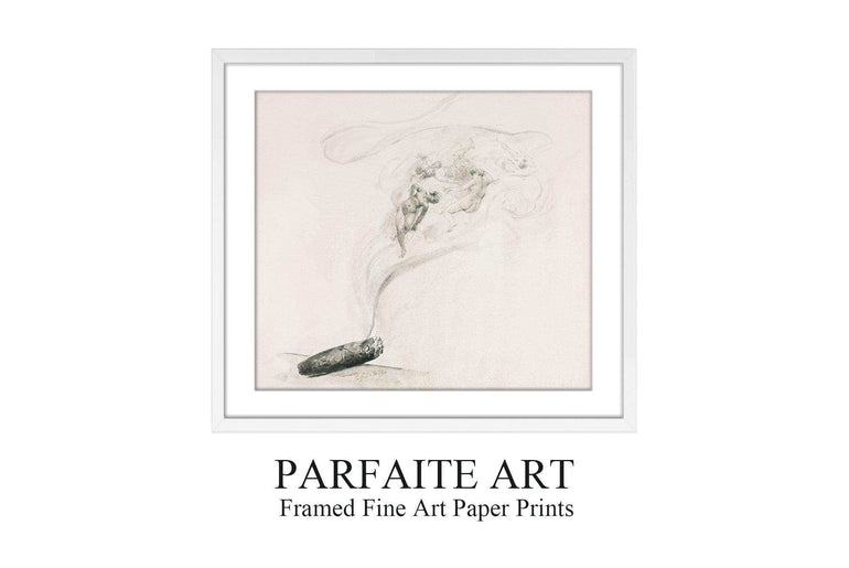 Wall Art Prints, Cigar Sketches, Giclée Printing Pechniques. #21 white