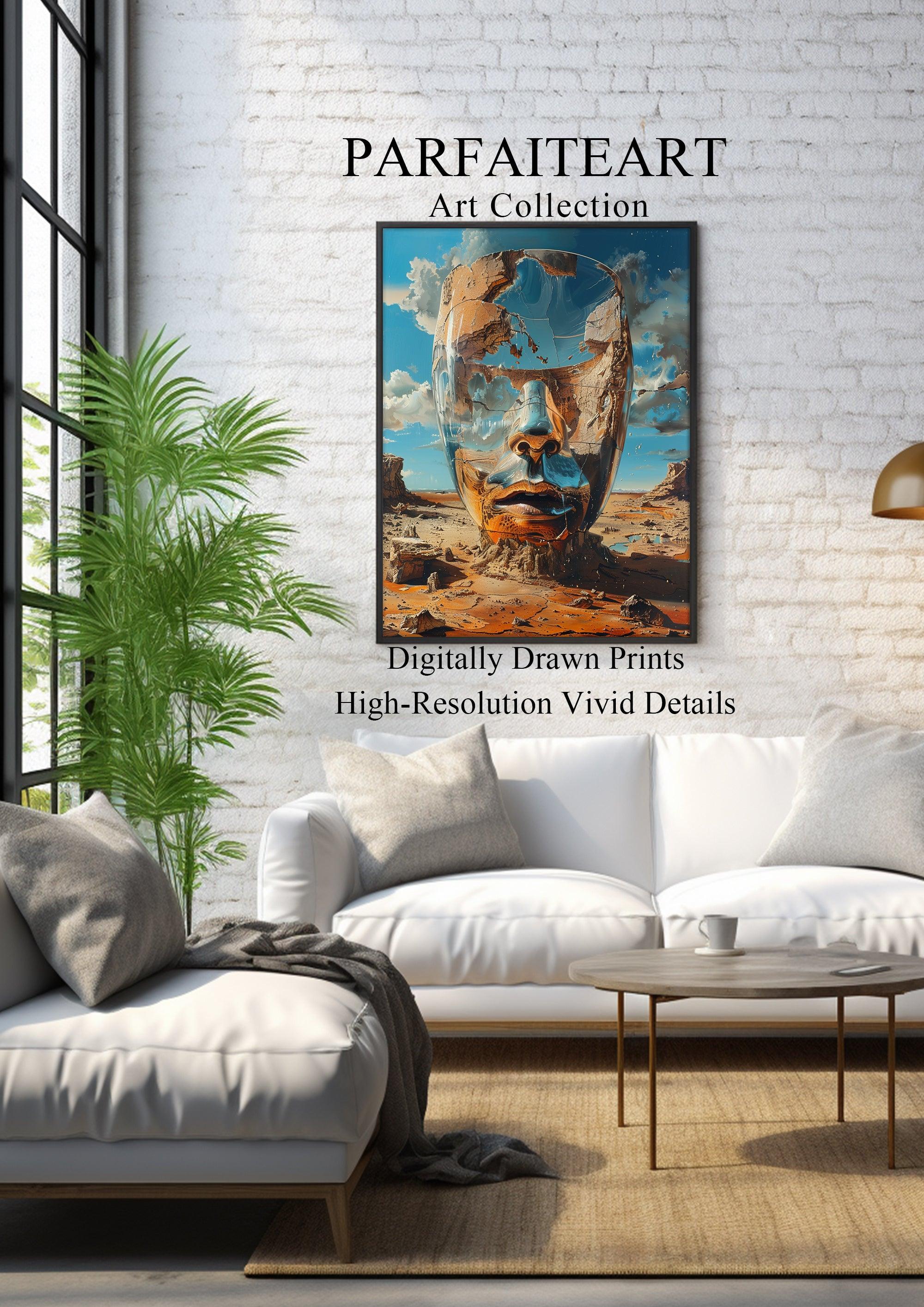 Surrealism,High-Quality Giclée Framed,Poster,Wall Art SPF 15 - ParfaiteArt