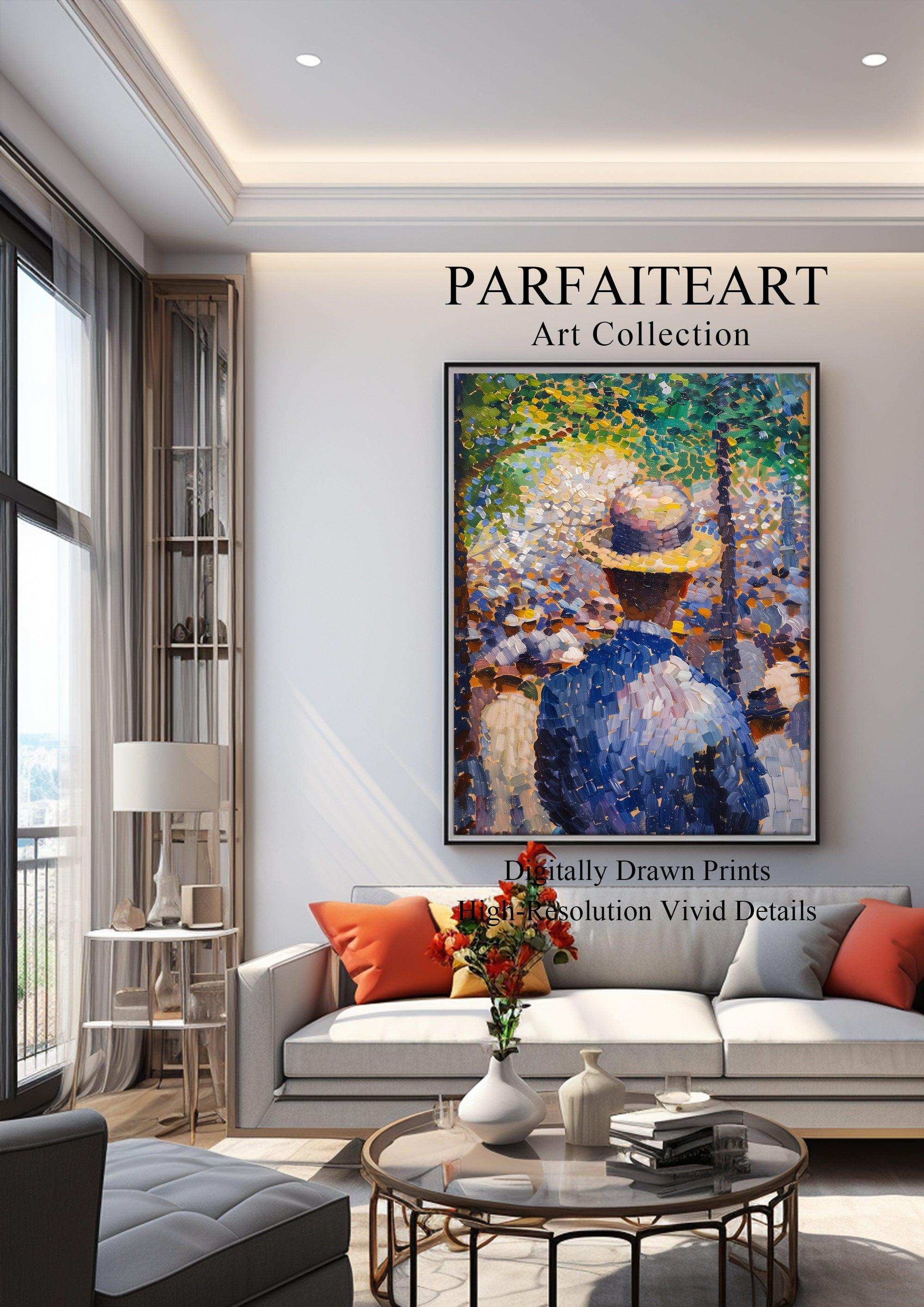 Pointillism Wall Art,Canvas Print PC 4 - ParfaiteArt