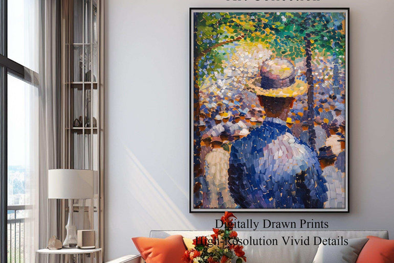 Pointillism Wall Art,Canvas Print PC 4 - ParfaiteArt