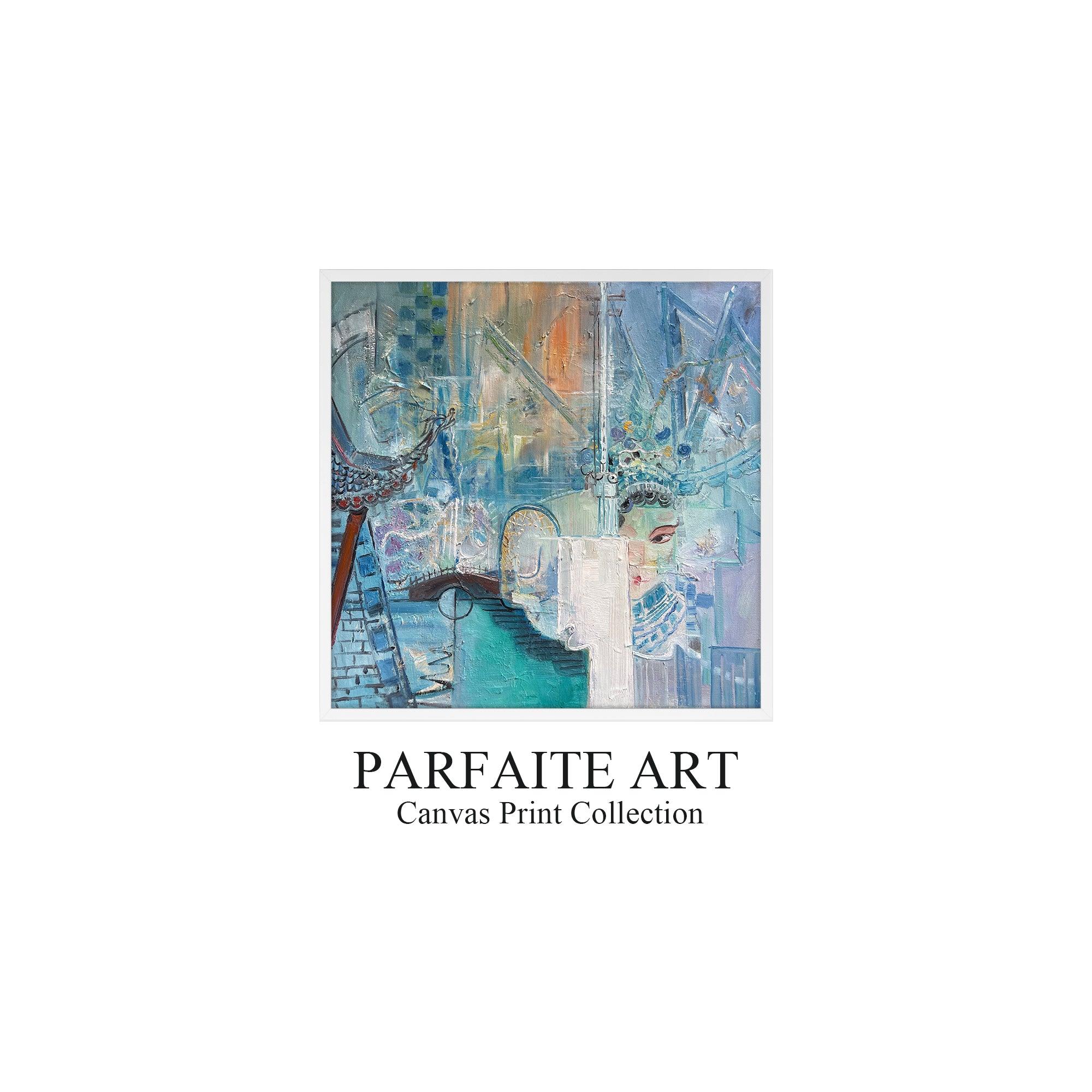 Original Painting,Handmade,Canvas Print,Abstract Art,Portrait Opera Elements,Art Decor For Living Room O14 - ParfaiteArt