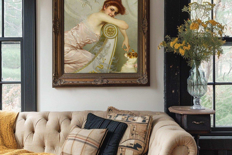 Romanticism,Wall Art,Canvas Print,Framed RC 14 - ParfaiteArt