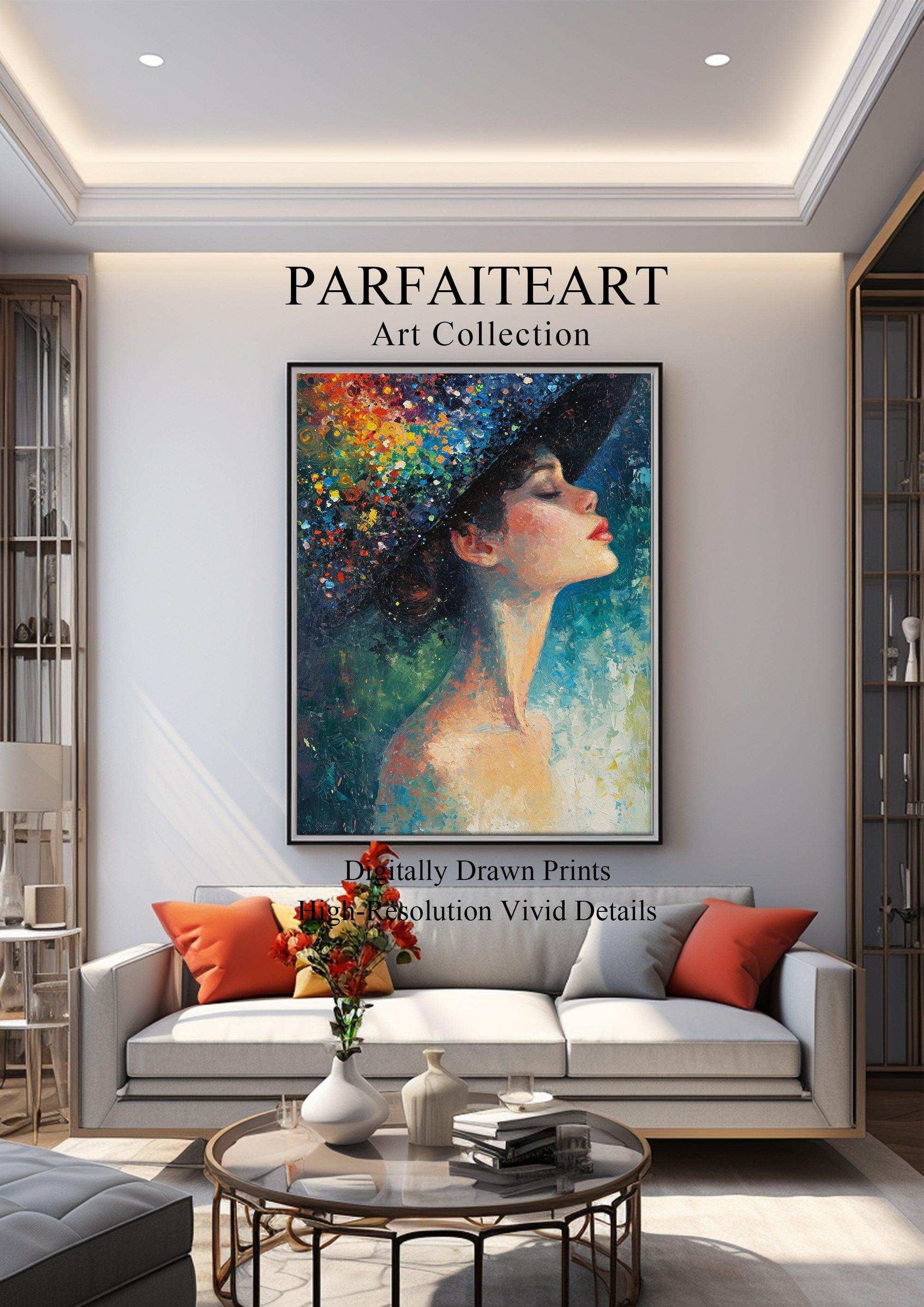 Pointillism Wall Art,Canvas Print PC 3 - ParfaiteArt