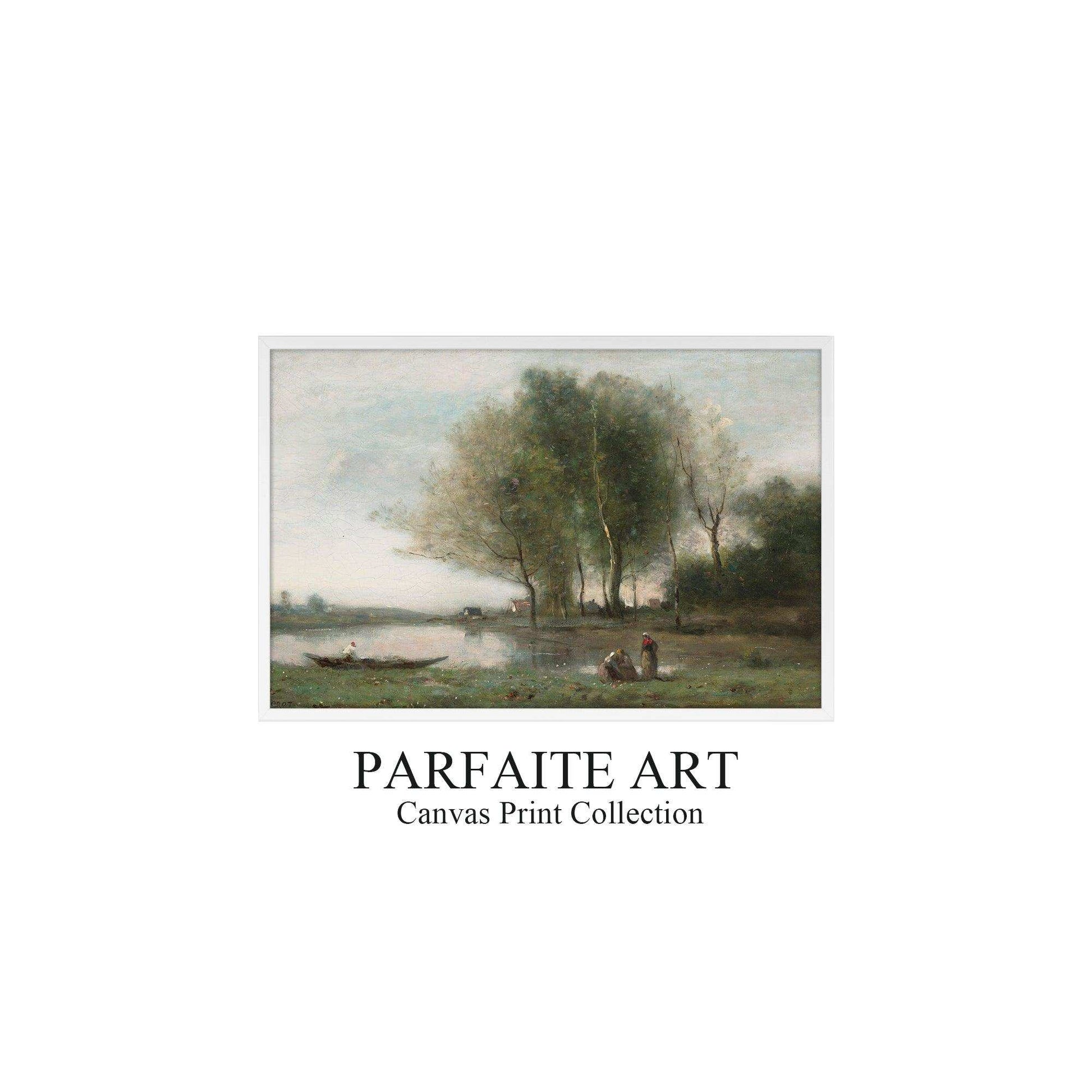 Vintage Wall Art Prints，World Famous Paintings，Art deco prints，Impressionism oil painting ，Printable Canvas，Landscape,Giclée Printing Technique #59 White