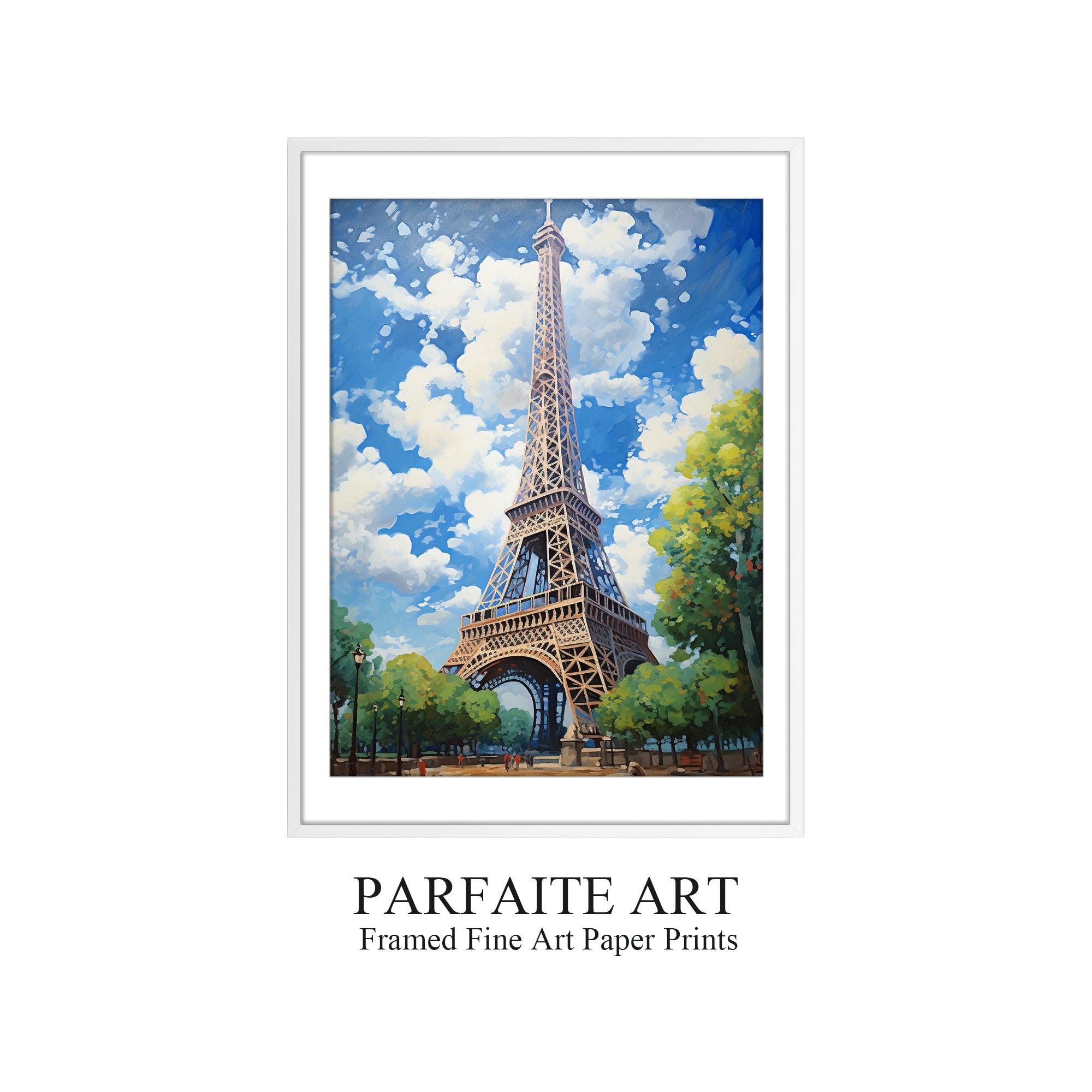 Eiffel Tower,Framed Fine Art Paper Prints，Wall art Prints for Your Home and Office Décor Needs，Vintage Wall Art Print ，Moody Wall Decor，Nature Prints Wall Art， Home Art Decor，High-Quality professional Giclee technique #13