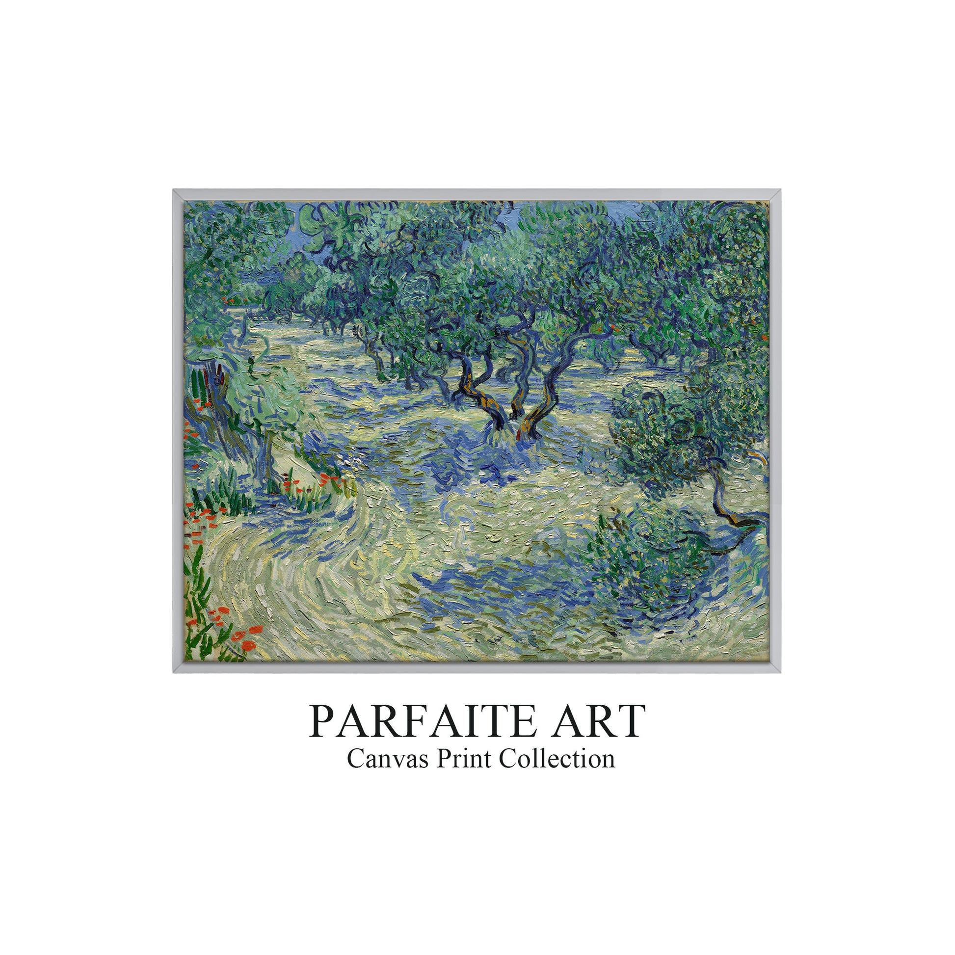 Olive Orchard by Vincent van Gogh | Giclee Printed Landscape Art | Museum-Quality Premium Framing