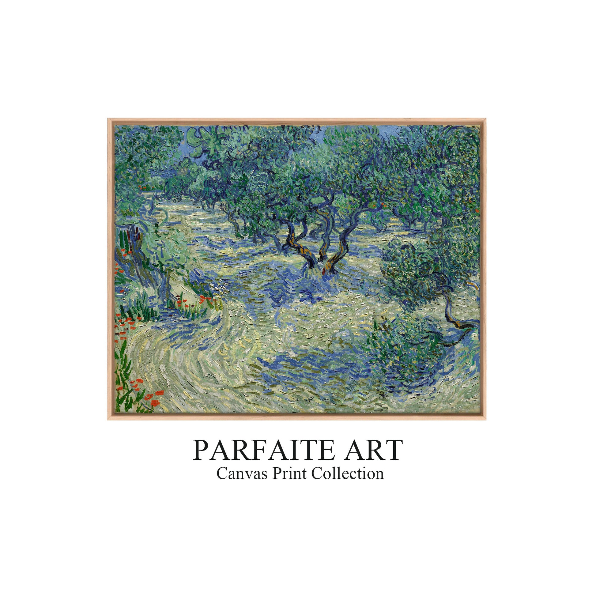 Olive Orchard by Vincent van Gogh | Giclee Printed Landscape Art | Museum-Quality Premium Framing