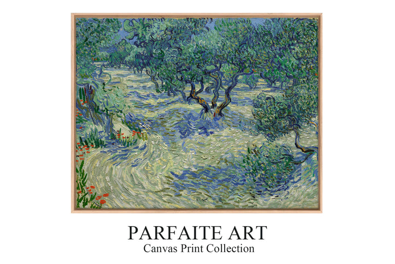 Olive Orchard by Vincent van Gogh | Giclee Printed Landscape Art | Museum-Quality Premium Framing