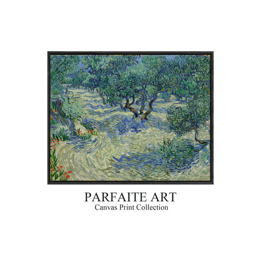 Olive Orchard by Vincent van Gogh | Giclee Printed Landscape Art | Museum-Quality Premium Framing