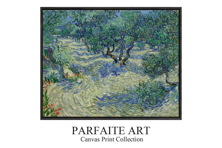 Olive Orchard by Vincent van Gogh | Giclee Printed Landscape Art | Museum-Quality Premium Framing