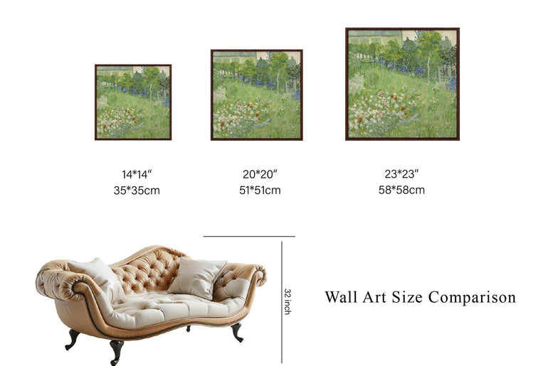 Van Gogh's Vision: Stunning Impressionist Landscape Giclée Prints - Vintage Art Deco Canvas Print #63