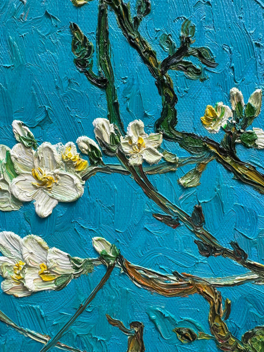 Almond Blossoms (1890) - Vincent van Gogh Handmade Painted