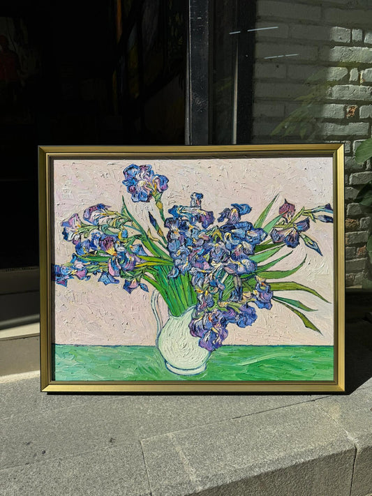 Irises (1890) - Vincent van Gogh Handmade Painted