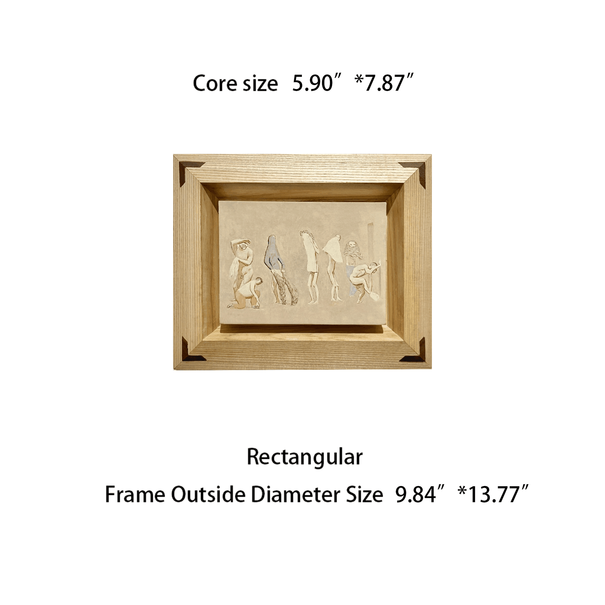 Vintage Decorative Paintings,Solid Wood Art Frames,HomeGalleryDecor #P4 1