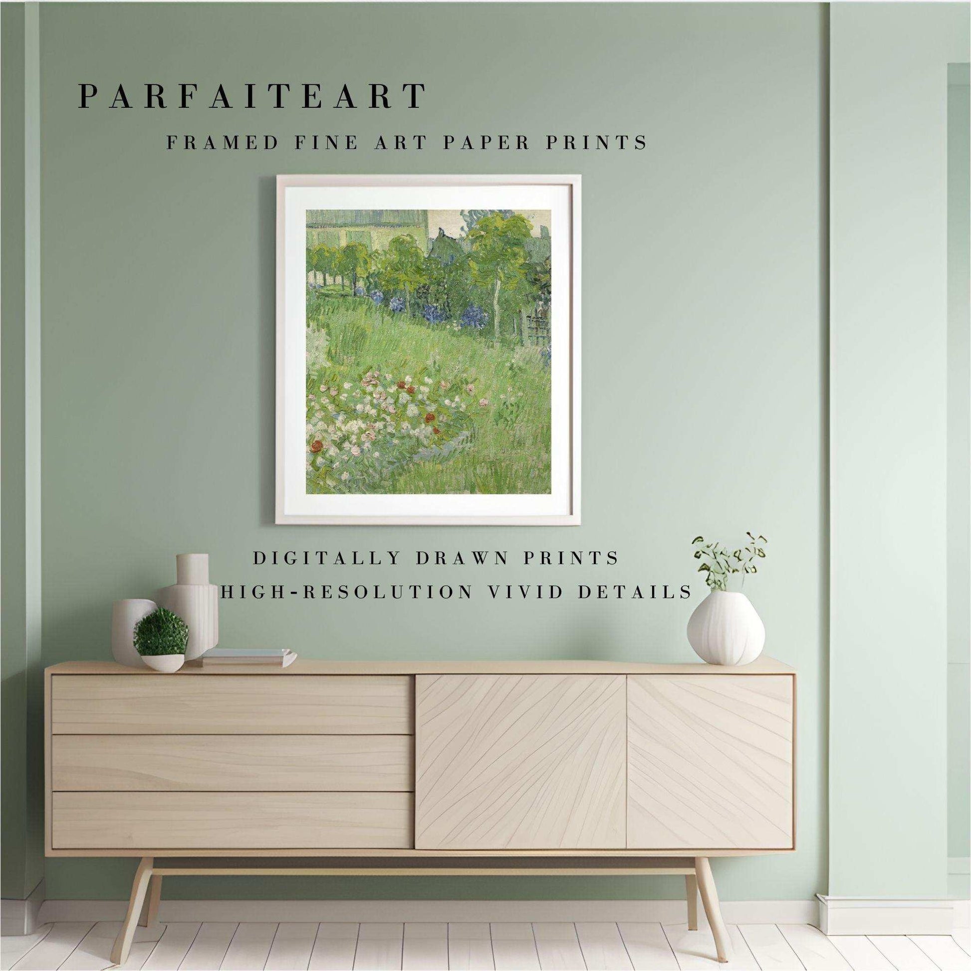 Van Gogh's Vision: Stunning Impressionist Landscape Giclée Prints - Vintage Art Deco Canvas Print #63