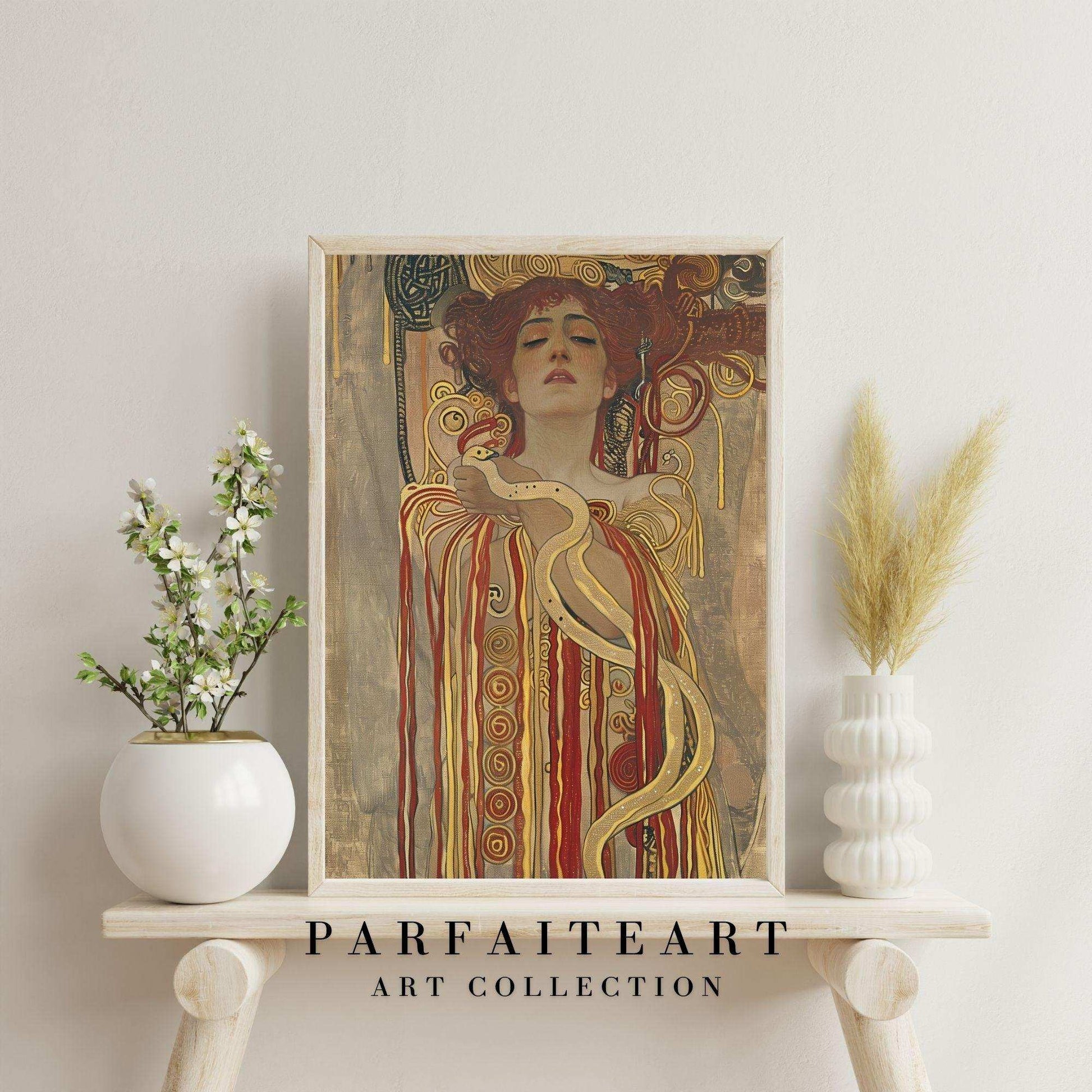 Inspired Giclée Vintage Wall Art,Art Nouveau Portraits,Canvas Prints #89