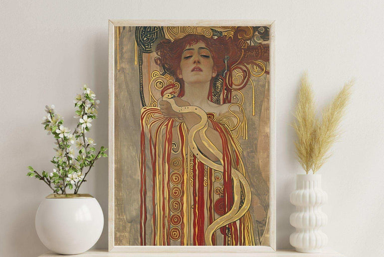 Inspired Giclée Vintage Wall Art,Art Nouveau Portraits,Canvas Prints #89