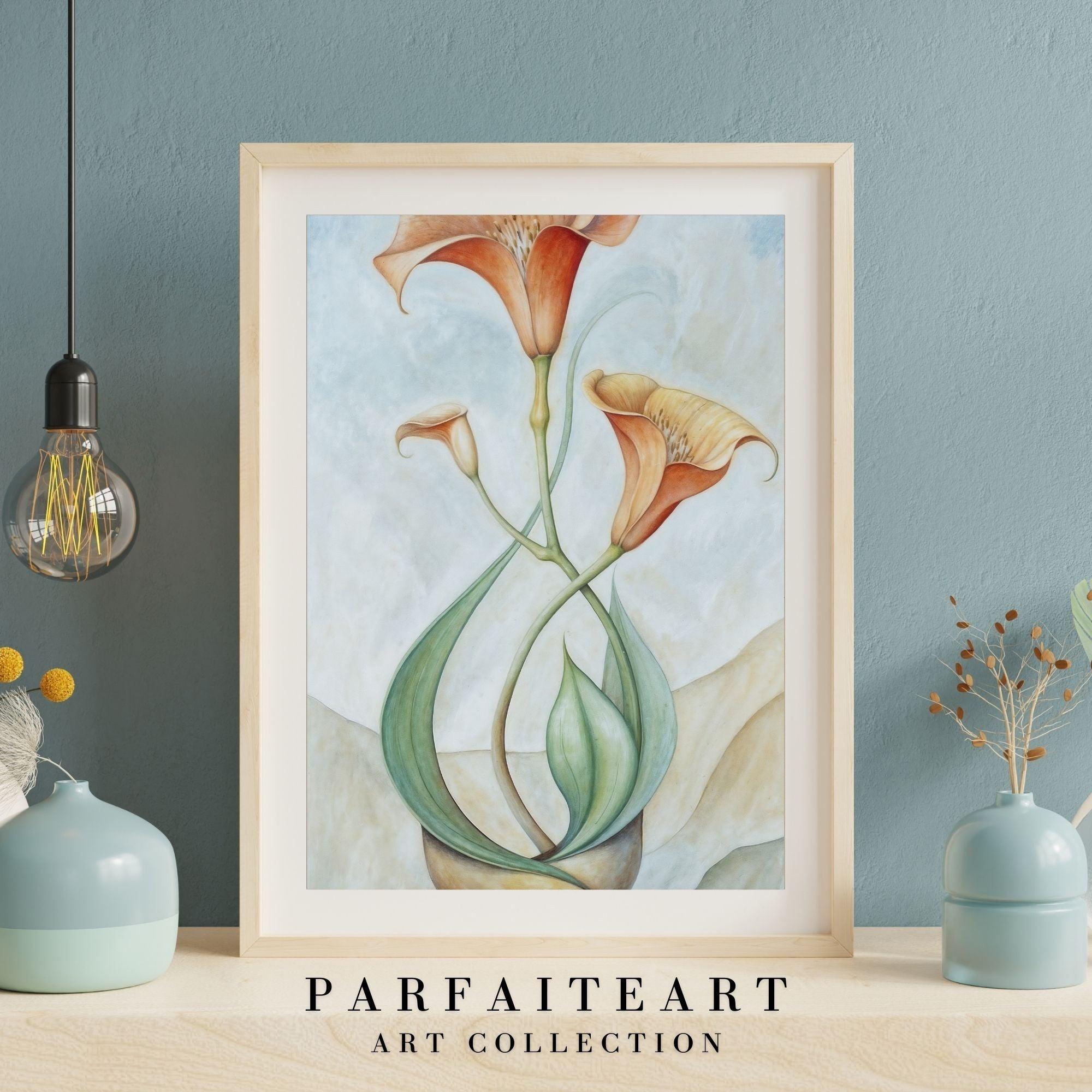 Art Deco,Inspired Botanical ,Giclée Art Prints,Framed Prints #40