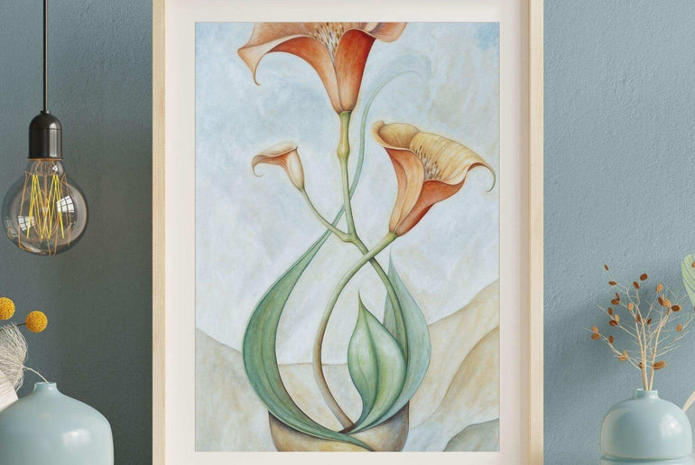 Art Deco,Inspired Botanical ,Giclée Art Prints,Framed Prints #40