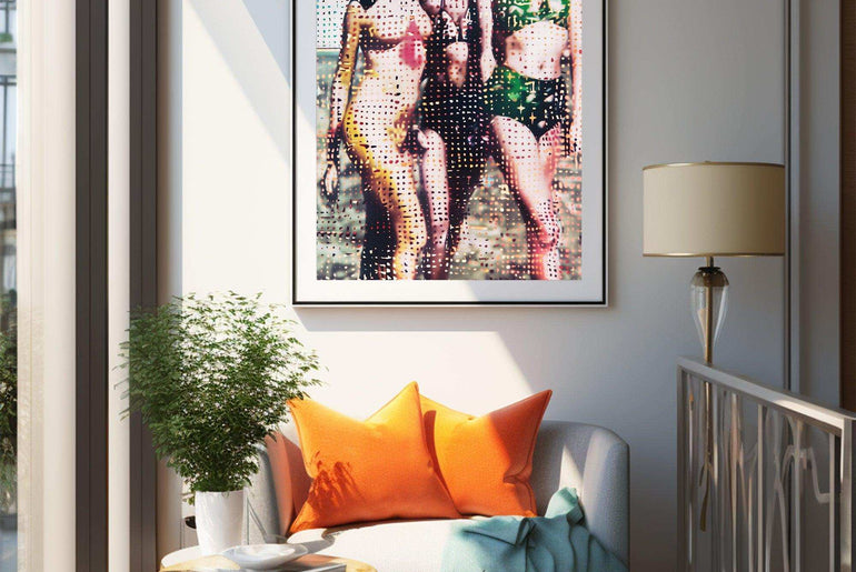 Moody Wall Art Decor, Bikini Babes, Giclee Prints For Living Room #38