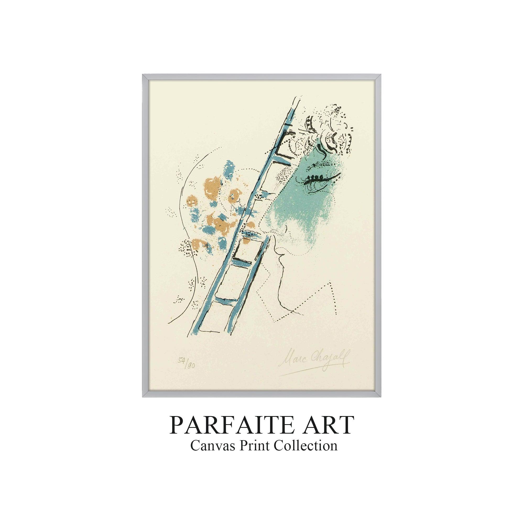 Primitivism,Watercolor,Wall Art,Fine Art Paper Print PF 5 - ParfaiteArt