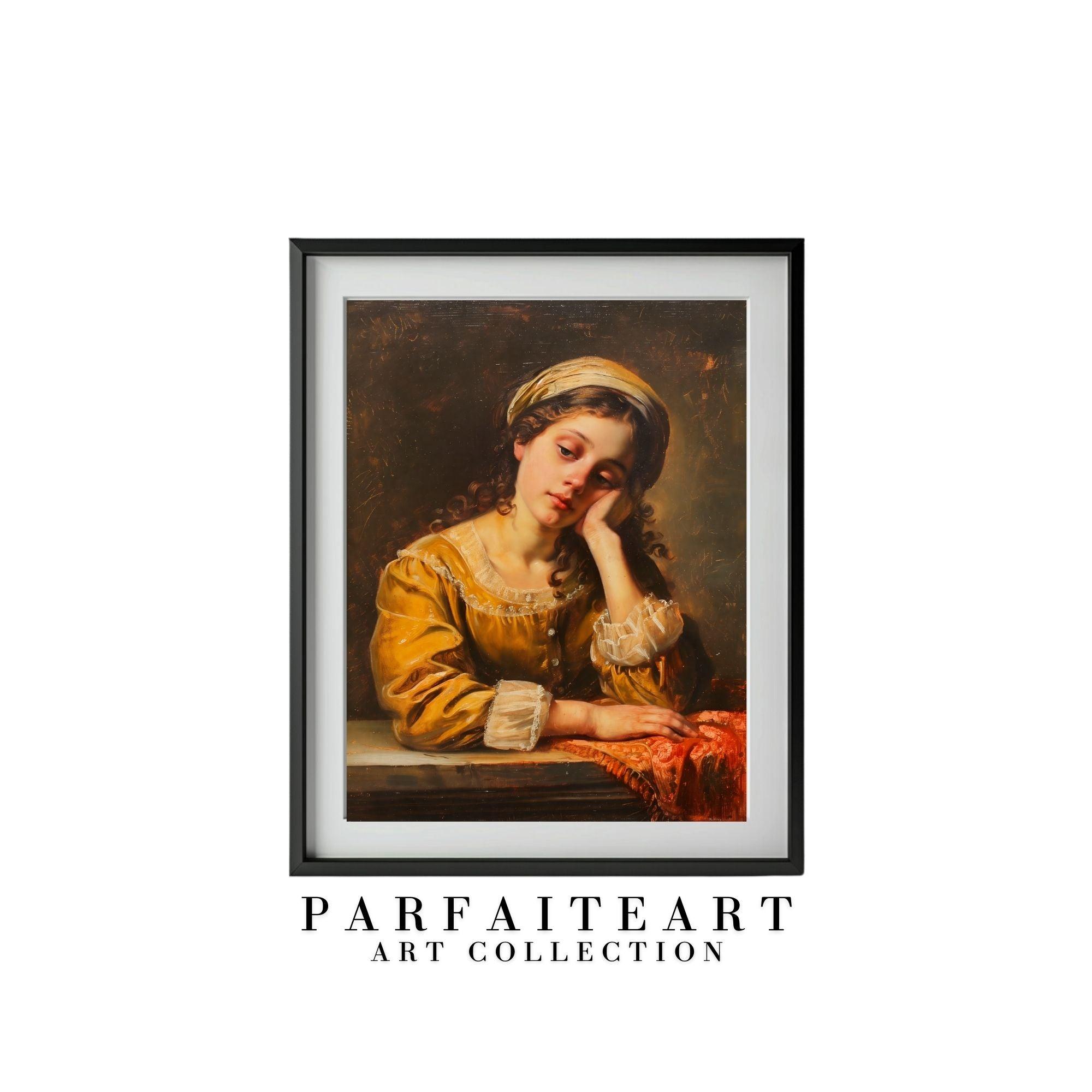 Classical Girl Portrait,Realism,Wall Art Prints,Digital Download Files P23